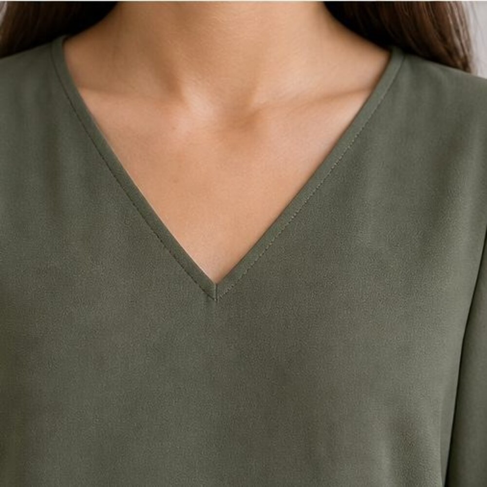 Rust Puff Sleeve Top - Picture 4 of 6